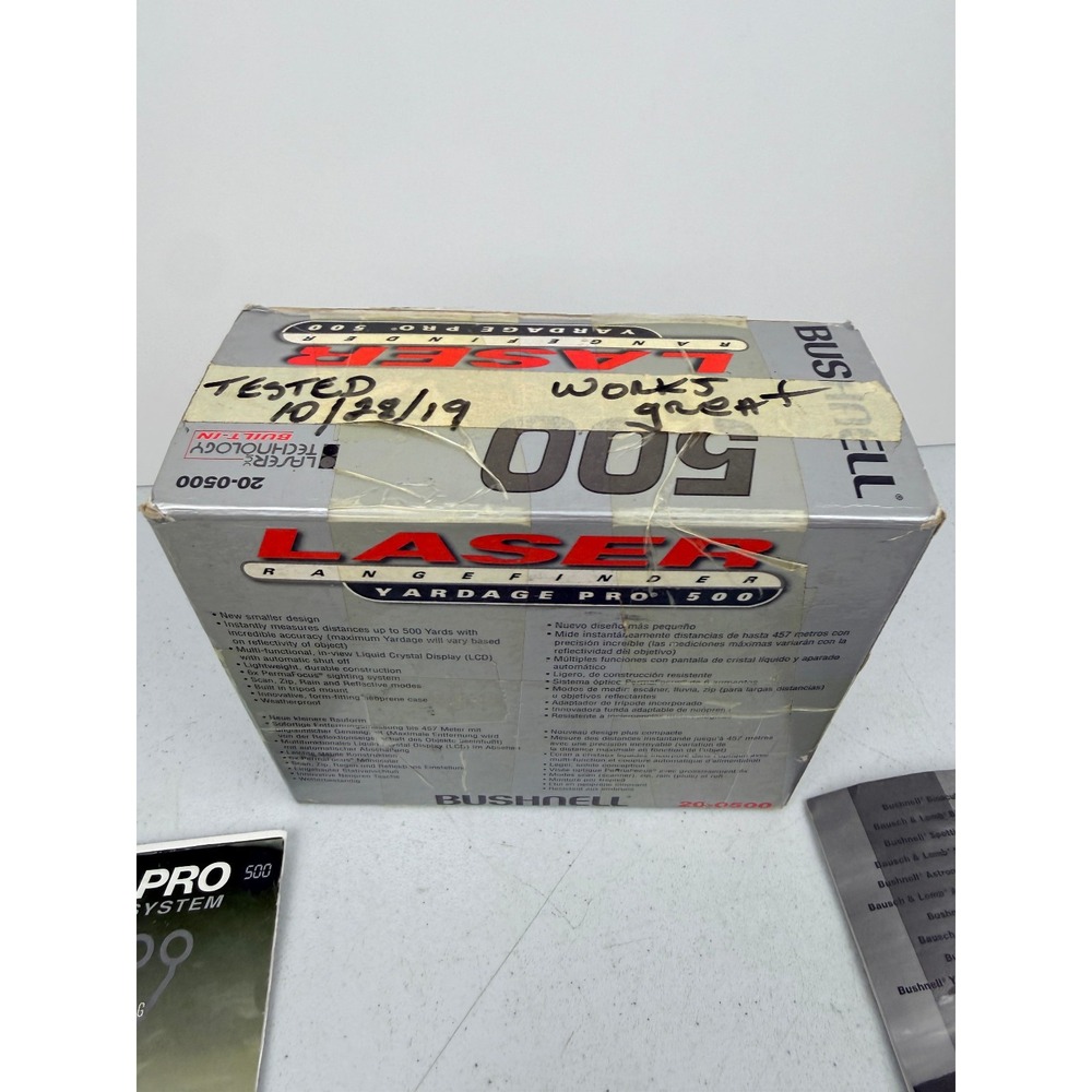BUSHNELL Yardage PRO 500 Rangefinder USA With Bag Tested Works Great BX - Picture 9 of 9